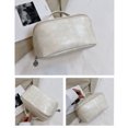 thumbnail image 3 of Bolsas de cosméticos de gran capacidad, caja de maquillaje de moda para mujer, neceser de baño (blanco) Ehuebsd Cuidado Belleza, 3 of 9
