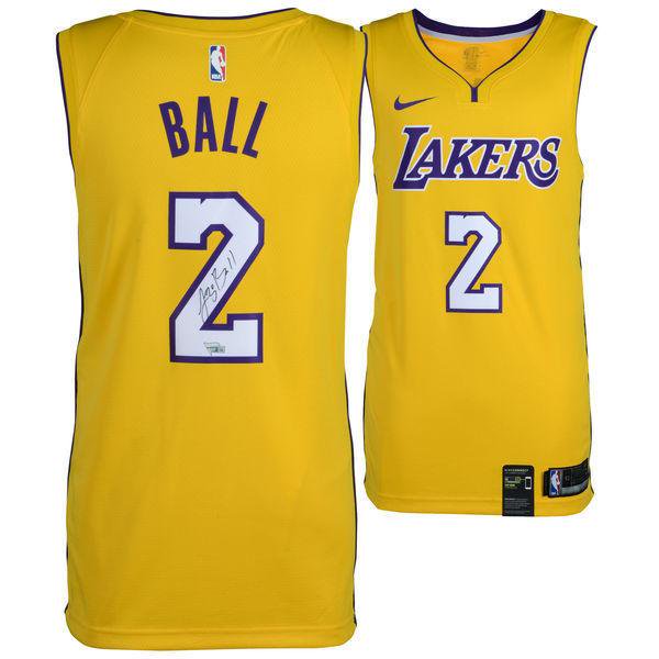 Autographed Lonzo Ball Jersey - Gold FANATICS - Fanatics Authentic Certified Autographed Lonzo Ball Jersey - Gold FANATICS - Fanatics Authentic Certified