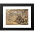 thumbnail image 2 of Samuel Howitt 18x14 Black Modern Framed Museum Art Print Titled - The Bear and the Bee-Hives, 2 of 5