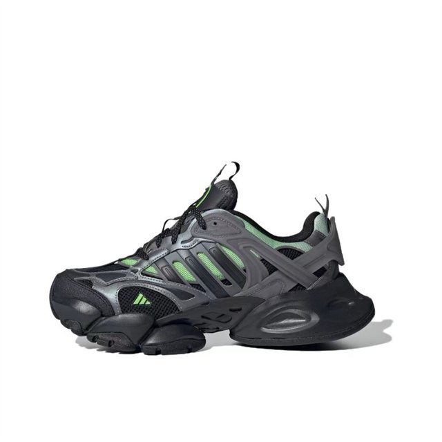 Zapatillas de deporte unisex XLG RUNNER DELUXE negras con punta redonda, deportivas de corte bajo, informales, para correr