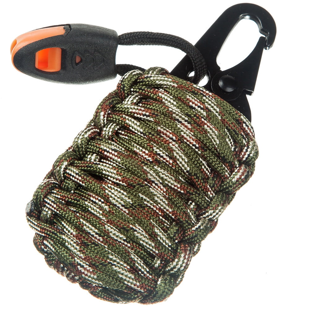 Hanas Outdoor Carabiner Grenade Paracord Survival Kit Keychain