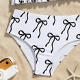 thumbnail image 5 of mgoYE Girl Swimsuits Size 8 Toddler Girl Bathing Suits Baby Bikini Swimsuit Girls Two Piece Bow Tank Top Shorts Swim Suit Baby Girls' Swimwear(White,6-7 Years), 5 of 6