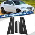 thumbnail image 2 of 1Set Car Door Window Pillar Posts Cover Trim Exterior Anti-Scratch Stickers for BMW X6 E71 2007-2014, 2 of 6