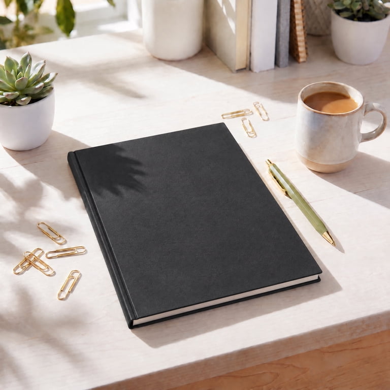 Pen+Gear Mixed Media Sketch Book, 8.5" x 11", 80 Sheets, Black photo 2