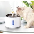 thumbnail image 5 of Dispensador de agua para mascotas, máquina de reposición de agua para mascotas (modelo apagado de acero inoxidable gris, adaptador estándar europeo (modelo USB) ER, 5 of 5