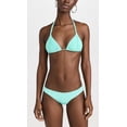 thumbnail image 4 of PQ Swim Women's Isla Triangle Bikini Top - Back Tie Closure, Removable Padding, Women's Swimsuit Top (Seafoam, Large), 4 of 5