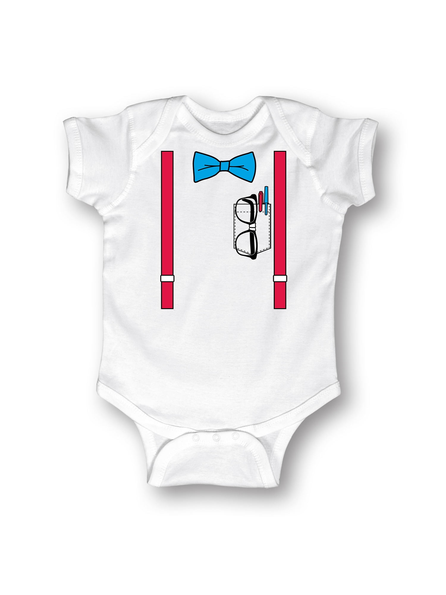 Instant Message Nerd Dork Suspender Pocket Protector Geek Glasses Bowtie Cute Novelty