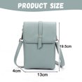 thumbnail image 2 of Bolso de mano tipo cartera para mujer, de tamaño pequeño, con ranuras para tarjetas de crédito, 2 of 5