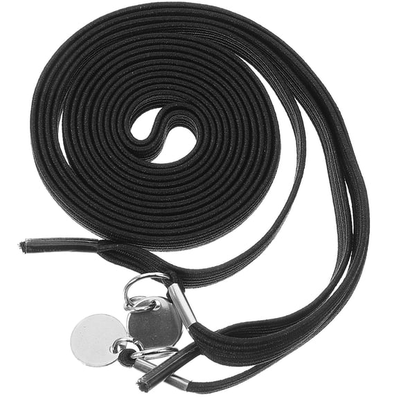 LOLIPPYY 1Pair Black Elastic Shoe Laces No Tie Quick Release for Canvas and Sport Shoes