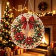 thumbnail image 6 of olkpmnmk DIY Pearl Painting Acrylic Christmas Tree Ornament Kit, Christmas Hanging Diamond Art Kits for Adults, Handmade Diamond Bead Painting Craft for Xmas Tree Wall Window Home Holiday Decor, 6 of 6