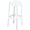 Glossy White, variant on Compamia Fox 30" Polycarbonate Patio Bar Stool in Clear Transparent