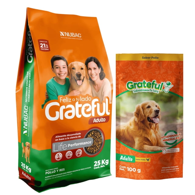 Grateful 25 Kg + 5 Sobres Grateful 100 gr