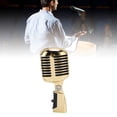 thumbnail image 1 of Microphone Dynamique Cardioïde Angle Réglable pour Performance KTV, avec Coque en Fonte, Boîtier Insonorisé et Structure Antichoc, pour Enregistrement en Direct, 1 of 7