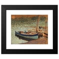 thumbnail image 2 of Henri Martin 24x20 Black Modern Framed Museum Art Print Titled - Bouquet of Blueberries-Boats at the Port (1930-1932), 2 of 5