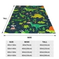 thumbnail image 3 of Salouo Dinosaurs and Tropical Leaves and Flowers Print Bed Blankets,Flannel Blanket Comfortable Air Conditioning Blanket Lightweight Blanket for Sofa Bed Travel & Couch -60"x50", 3 of 8