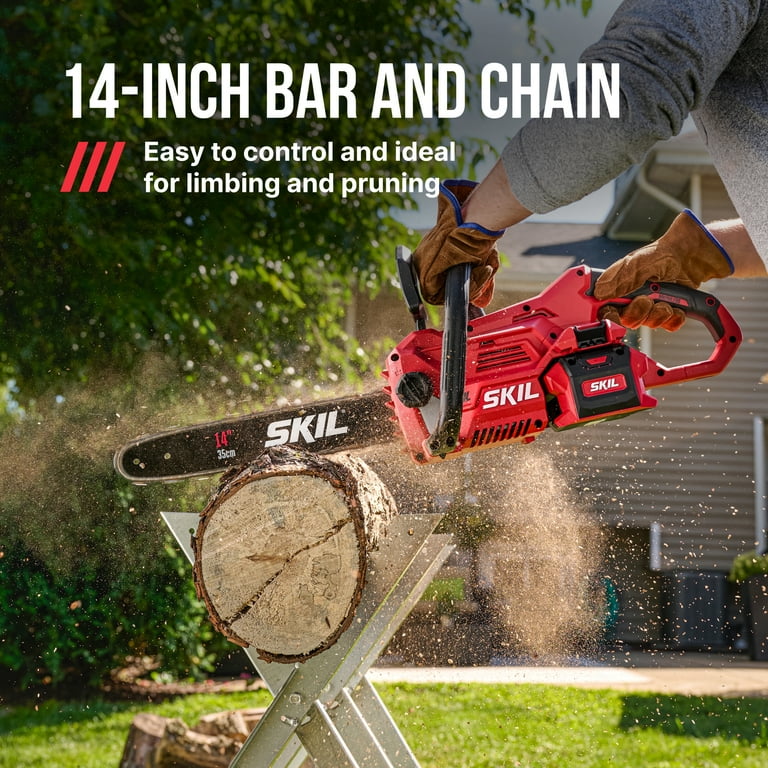 SKIL PWR CORE 40V Brushless 14-Inch Chainsaw Kit with 4.0Ah