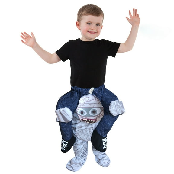 Morph Mummy Piggyback Toddler Halloween Costume For Unisex White One Size