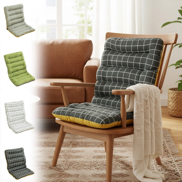 mtvxesu Thickened Polyester Seat Cushion with Backrest for Office or Home Use - 1 Pack