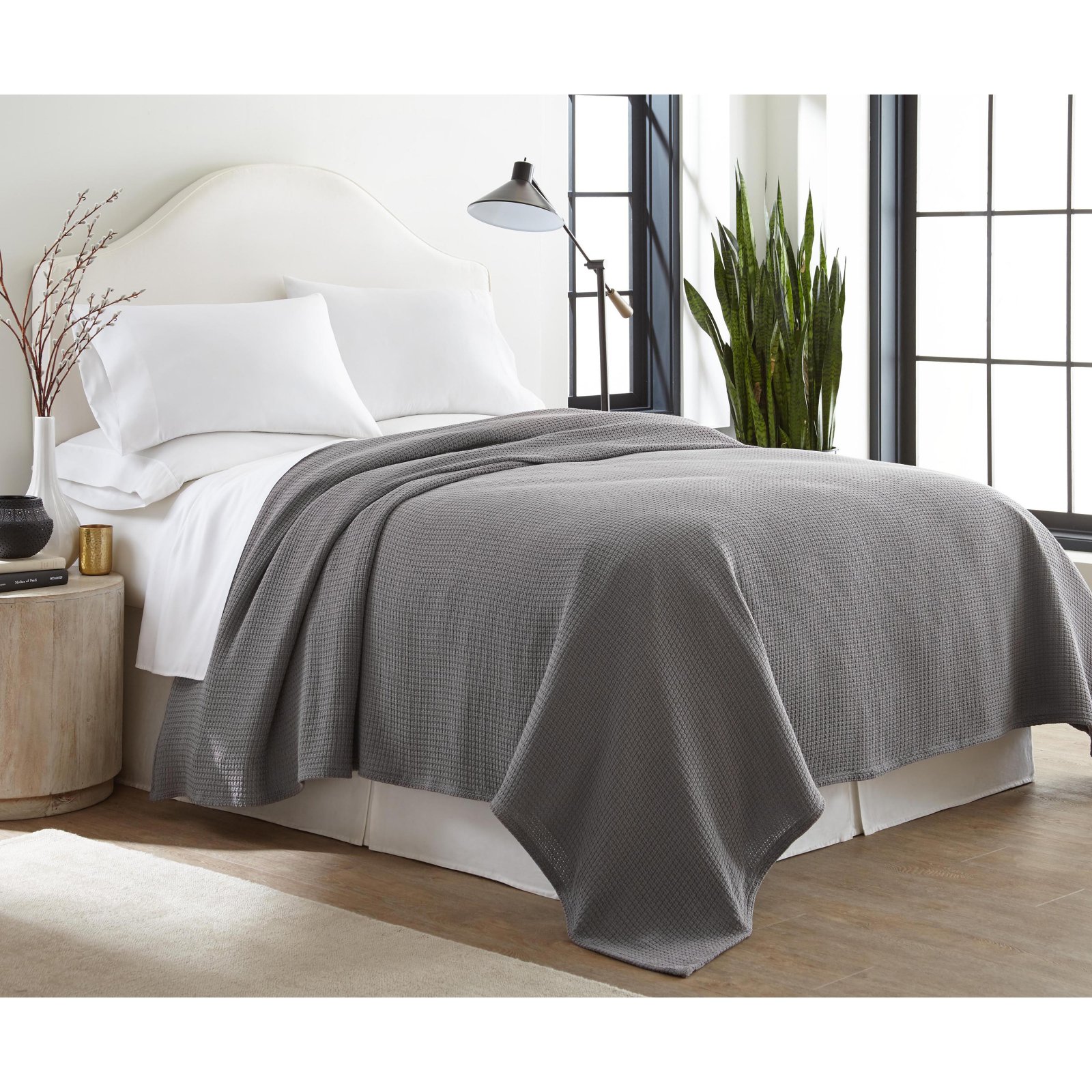 Sun Yin 100-Percent Cotton Full//Queen Blanket Ivory