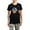 With Gray Camo Pant, variant on - I Stand With Ukraine Support Ukraine Flag Pajamas - Women's Short Sleeve Print T-Shirt and Pants Dark Cotton Pajama Set