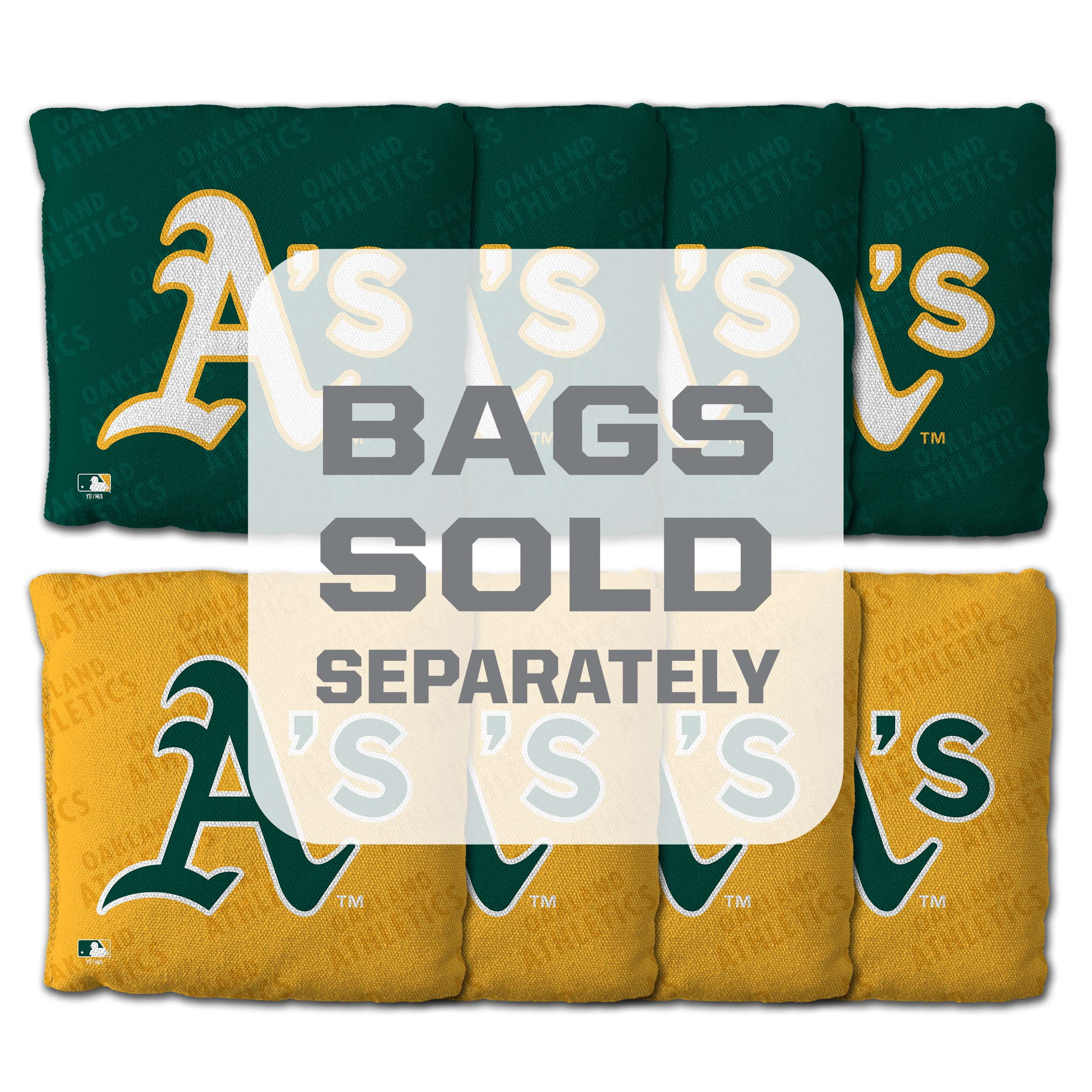 YouTheFan MLB Oakland Athletics 2' x 3' Cornhole Game No Bags