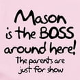 thumbnail image 2 of CafePress - Mason Is The Boss Infant Bodysuit - Baby Light Bodysuit, Size Newborn - 24 Months, 2 of 4