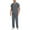 Gray_32#824C, variant on Athletic Scrub Set for Men Stretch V-Neck Scrubs Tops & Jogger Pants Nurses Working Uniforms with Pockets