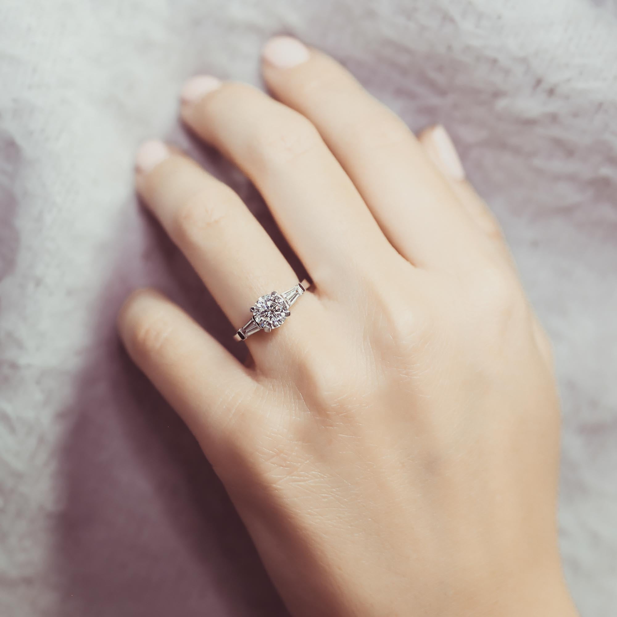 BERRICLE Sterling Silver Solitaire Wedding Engagement Rings 1 Carat Round Cut Cubic Zirconia CZ Promise Ring for Women, Rhodium Plated Size 5
