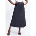 thumbnail image 4 of Jessica London Plus Size Stretch Denim Long Skirt, 4 of 6