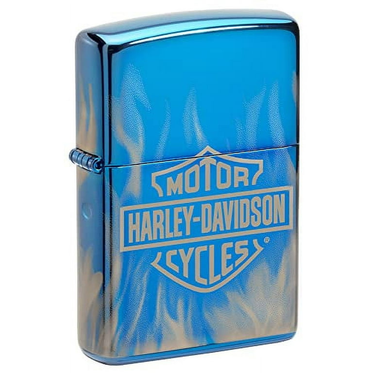 Zippo Harley-Davidson 360? Blue Flames High Polish Lighter