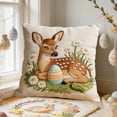 thumbnail image 2 of SLYNSHome Spring Throw Pillow Covers Vintage Animal Flowers Pillow Cases Cottagecore Pillow Cover for Couch Sofa Decor, 2 of 7