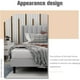 thumbnail image 4 of Queen Upholstered Platform Bed Frame with Headboard, Mattress Foundation, Wood Slat Support, Quiet, no Box Spring Needed My Lux Decor Round, 4 of 12