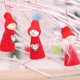thumbnail image 2 of Muñeco colgante navideño de Papá Noel, muñeco de nieve y niña, decoración para la copa del árbol Set E, 2 of 7