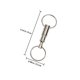 thumbnail image 5 of unbranded 12Ud Llavero Metal Doble Anillo Para Uso En Exterior Plateado, 5 of 8