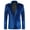 Blue, variant on Men's Velvet Tuxedo Jacket - One Button Notched Lapel Velour Suit Jacket for Prom Wedding
