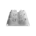 thumbnail image 3 of Kearding Mousse Cake Mold 6 ranuras 3D Animal Design Mousse Molde de silicona para hornear Herramientas y accesorios para hornear Kearding  HA001186-00, 3 of 6