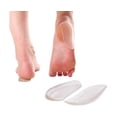thumbnail image 1 of Medial & Lateral Heel Wedge Silicone Insoles (Pair) - Supination & Pronation Corrective Adhesive Shoe Inserts, 1 of 5
