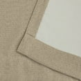 thumbnail image 6 of Superior Linen Blackout Curtains Set of 2, Rod Pocket Curtain Panel Pair, Frosted Almond, 26"W x 63"L, 6 of 8