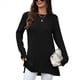 thumbnail image 2 of Camisas de Larga para Mujer, Elegantes, Informales, Holgadas, Básicas, Ropa de Moda para Otoño e Invierno 2025. Negro XXL, 2 of 10