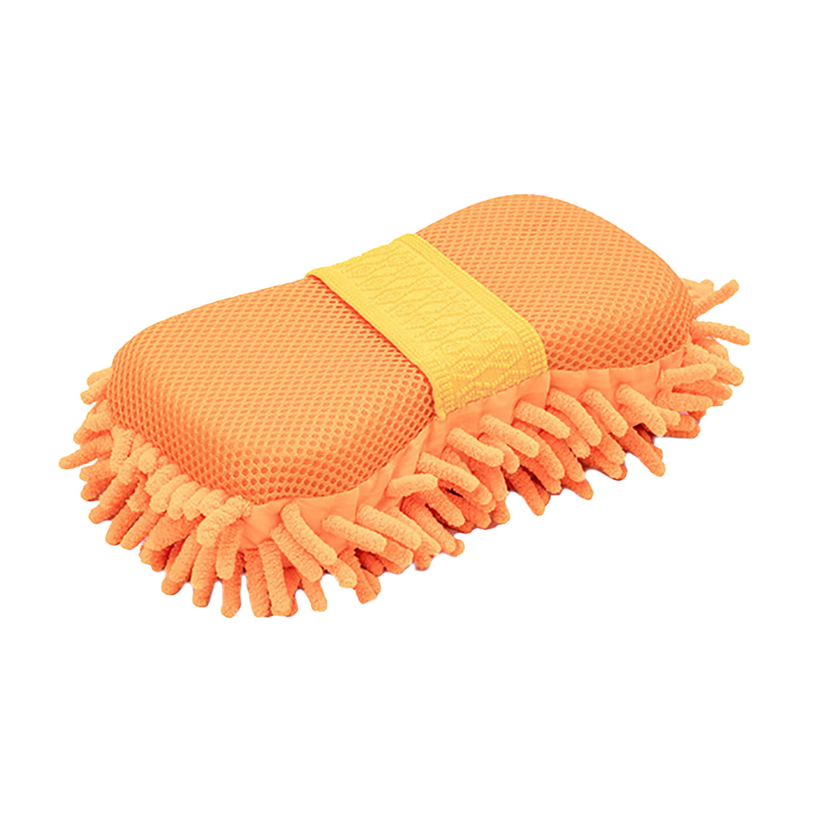 Orange,Green Car Wash Washing Microfiber Chenille mitt Cleaning Glove US Seller 