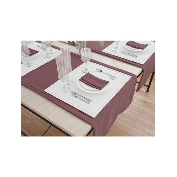 Napkins 21"x21" Fabric 6 oz. 100% Polyester Filament color Maroon 12/ Pack