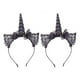 thumbnail image 1 of 2 uds diadema de unicornio con orejas de gato, diadema de encaje para mujeres y niñas, diadema roja para el pelo, accesorios para el cabello para fiesta de Halloween, Cosplay, Navidad, 1 of 5