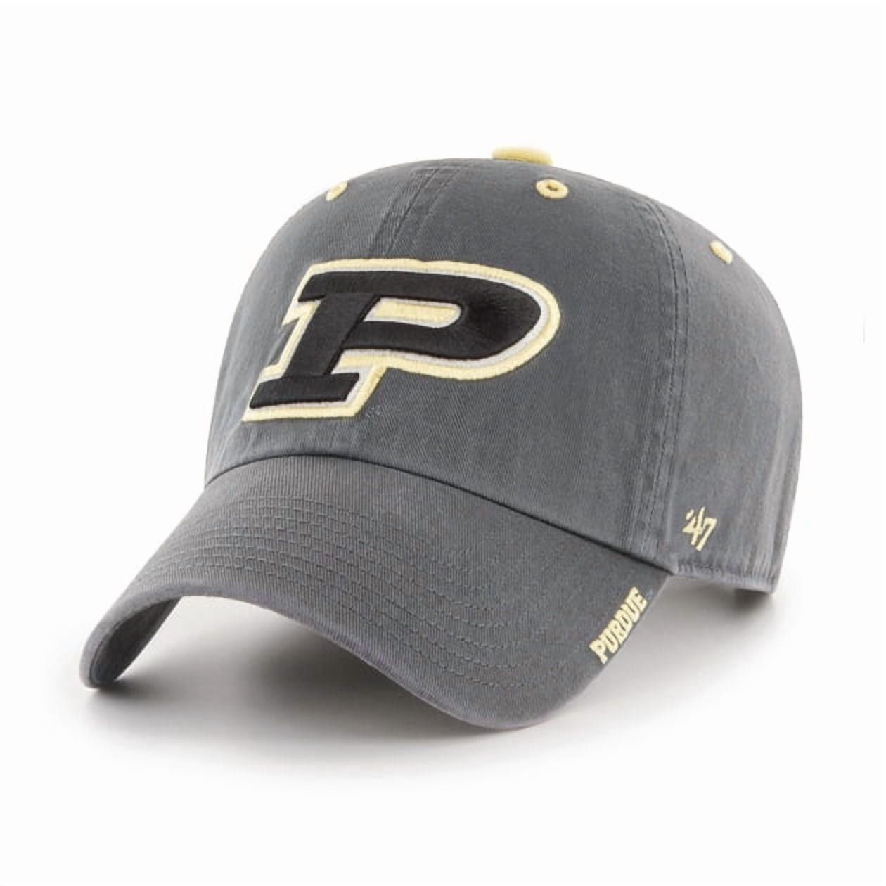 Men's '47 Charcoal Purdue Boilermakers Ice Clean Up Adjustable Hat