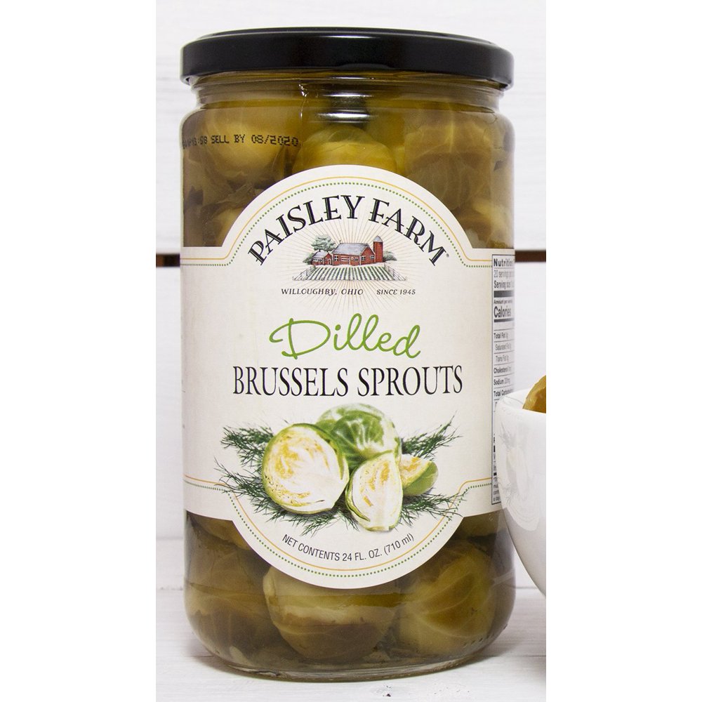 Paisley Farm Dilled Brussel Sprouts, 24 OZ (Pack of 6)