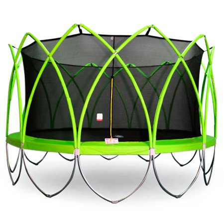 Spark 14  Trampoline  with Safety Enclosure  Green (Box 5 of 7)