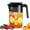 Black, variant on Kabnic Plastic Pitcher with Lid, 2.2L Large Capacity Water Pitcher, Cold Water Kettle, Iced Tea Pitcher for Fridge, Beverage, Coffee, Juice, Sun Tea | Black