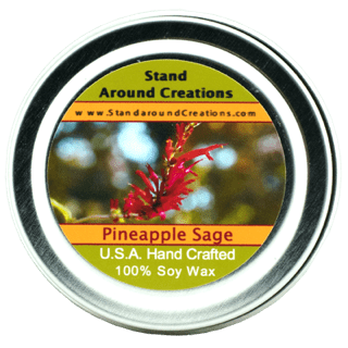 Pineapple Sake - PINEAPPLE / SAGE TIN 2-OZ. ALL NATURAL SOY CANDLE