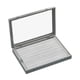 thumbnail image 3 of Caja de exhibición de anillos jinwen organizadora de joyas decorativa a prueba de polvo 35 cm x 24 cm x 5 cm, 3 of 8