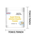 thumbnail image 3 of Kitchen Cleaning Powder Heavy Duty Cleaner Powerful Stain Remover Hood Cleaner Degreasing 200g, 3 of 9