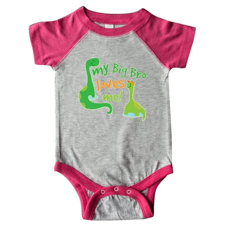 

Inktastic My Big Bro Loves Me Baby Brother Gift Gift Baby Boy Bodysuit